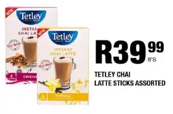Take 'n Pay Tetley chai latte sticks assorted offer