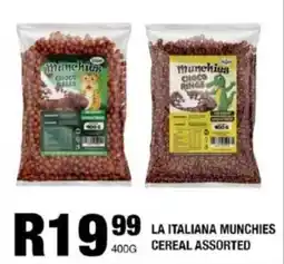 Take 'n Pay La italiana munchies cereal assorted offer