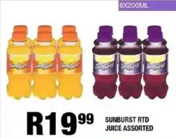 Take 'n Pay Sunburst rtd juice assorted offer