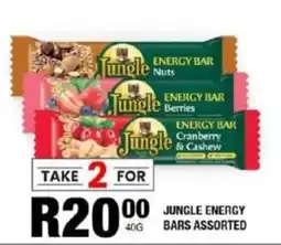 Take 'n Pay Jungle energy bars assorted offer