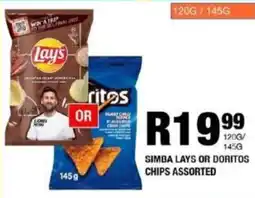 Take 'n Pay Simba lays or doritos chips assorted offer