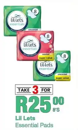 Take 'n Pay Lil Lets Essential Pads offer