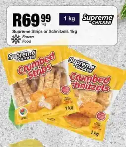 Take 'n Pay Supreme Strips or Schnitzels offer