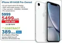 Incredible Connection iPhone XR 64GB Pre-Owned offer