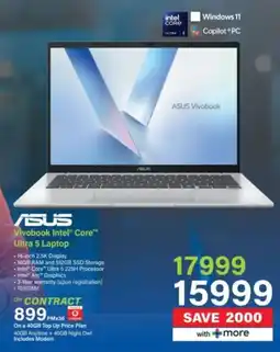 Incredible Connection ASUS Vivobook Intel Core Ultra 5 Laptop offer