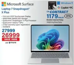 Incredible Connection Microsoft Surface Laptop 7 Snapdragon X Plus offer