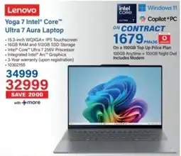 Incredible Connection Lenovo Yoga 7 Intel Core Ultra 7 Aura Laptop offer