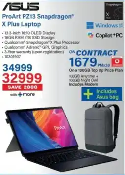 Incredible Connection ASUS ProArt PZ13 Snapdragon X Plus Laptop offer