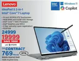 Incredible Connection Lenovo IdeaPad 5 2-in-1 Intel Core 7 Laptop offer