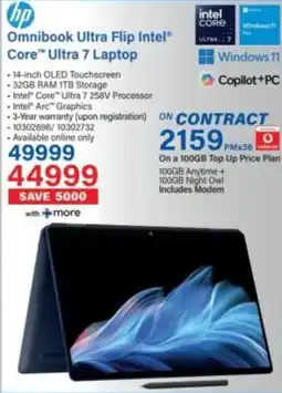Incredible Connection HP Omnibook Ultra Flip Intel Core Ultra 7 Laptop offer