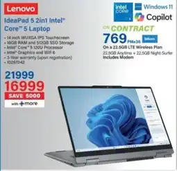 Incredible Connection Lenovo IdeaPad 5 2in1 Intel Core 5 Laptop offer