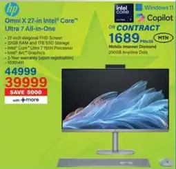 Incredible Connection HP Omni X 27-in Intel Core Ultra 7 All-in-One offer