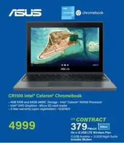 Incredible Connection ASUS CR1100 Intel Celeron Chromebook offer