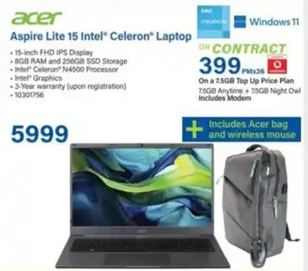 Incredible Connection Acer Aspire Lite 15 Intel Celeron Laptop offer