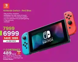 Incredible Connection Nintendo Switch Red/ Blue offer