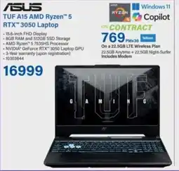Incredible Connection ASUS TUF A15 AMD Ryzen 5 RTX 3050 Laptop offer