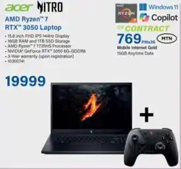 Incredible Connection Acer AMD Ryzen 7 RTX 3050 Laptop offer