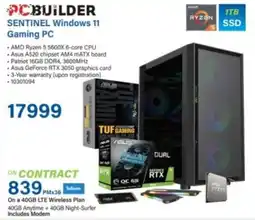 Incredible Connection PC Builder Sentinel Windows 11 Gaming PC offer