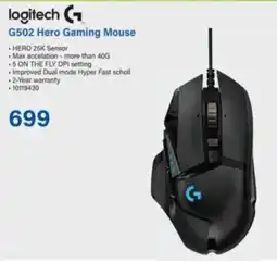 Incredible Connection Logitech G502 Hero Gaming Mouse offer