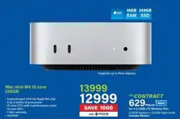 Incredible Connection Mac mini M4 10 core 256GB offer