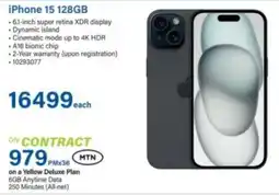 Incredible Connection iPhone 15 128GB offer