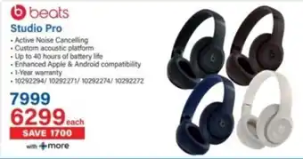 Incredible Connection Beats Studio Pro offer