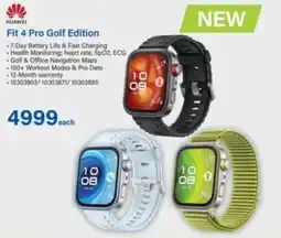 Incredible Connection HUAWEI Fit 4 Pro Golf Edition offer