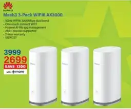 Incredible Connection HUAWEI Mesh3 WIFI6 AX3000 offer
