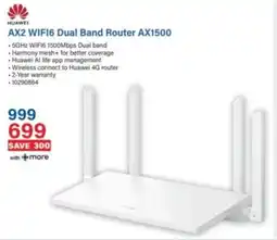 Incredible Connection HUAWEI AX2 WIFI6 Dual Band Router AX1500 offer