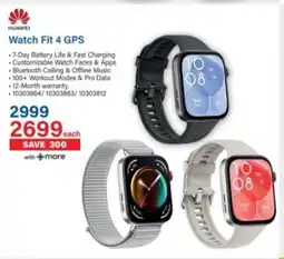 Incredible Connection HUAWEI Watch Fit 4 GPS offer