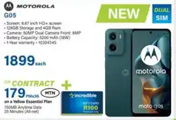 Incredible Connection Motorola G05 offer