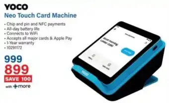Incredible Connection YOCO Neo Touch Card Machine offer