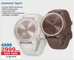 Incredible Connection Garmin vívomove Sport offer