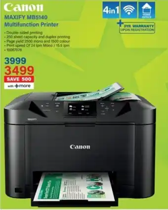Incredible Connection Canon MAXIFY MB5140 Multifunction Printer offer