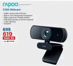 Incredible Connection Rapoo C260 Webcam offer
