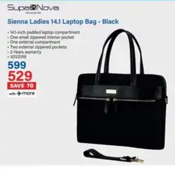 Incredible Connection Supa Nova Sienna Ladies 14.1 Laptop Bag Black offer
