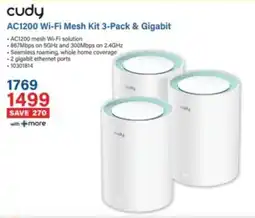 Incredible Connection Cudy AC1200 Wi-Fi Mesh Kit & Gigabit offer