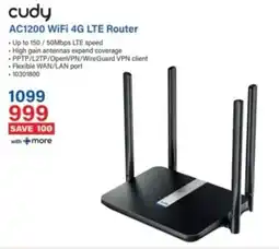 Incredible Connection Cudy AC1200 WiFi 4G LTE Router offer
