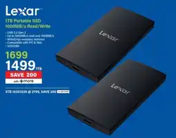 Incredible Connection Lexar 1TB Portable SSD 1000MB/s Read/Write offer