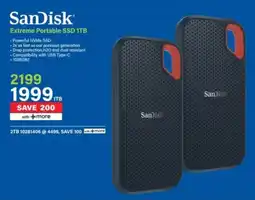 Incredible Connection SanDisk Extreme Portable SSD 1TB offer