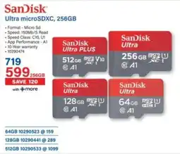 Incredible Connection SanDisk Ultra microSDXC, 256GB offer