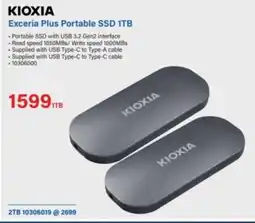 Incredible Connection Kioxia Exceria Plus Portable SSD 1TB offer