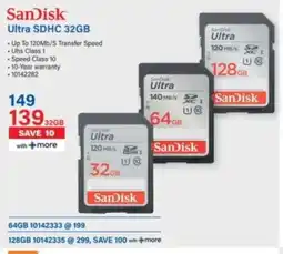 Incredible Connection SanDisk Ultra SDHC 32GB offer