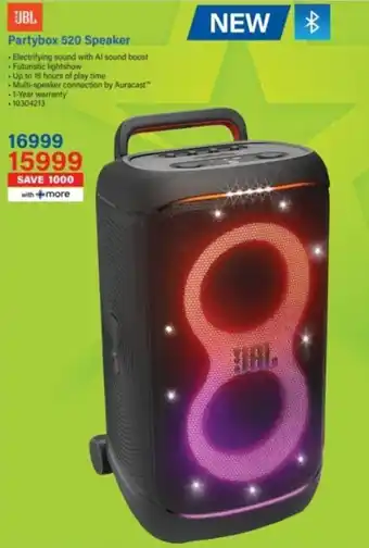 Incredible Connection JBL Partybox 520 Speaker offer