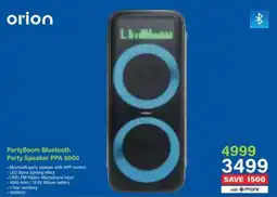 Incredible Connection Orion PartyBoom Bluetooth Party Speaker PPA 5000 offer