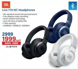 Incredible Connection JBL Live 770 NC Headphones offer