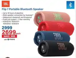 Incredible Connection JBL Flip 7 Portable Bluetooth Speaker offer