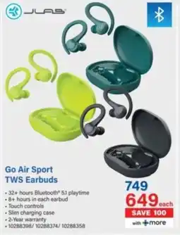 Incredible Connection Go Air Sport TWS Earbuds offer