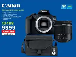 Incredible Connection Canon EOS 2000D DC Starter Kit offer