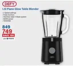 Incredible Connection DEFY Piano Glow Table Blender offer